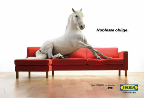Christophe Gilbert for Ikea: Noblesse oblige