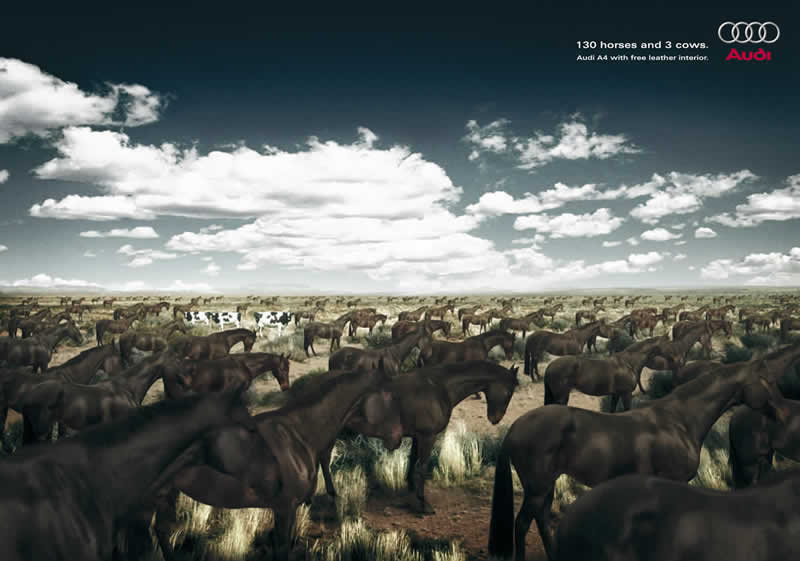 www.lacavalieremasquee.com | DDB Bruxelles & Gregor Collienne for Audi: Horses & Cows