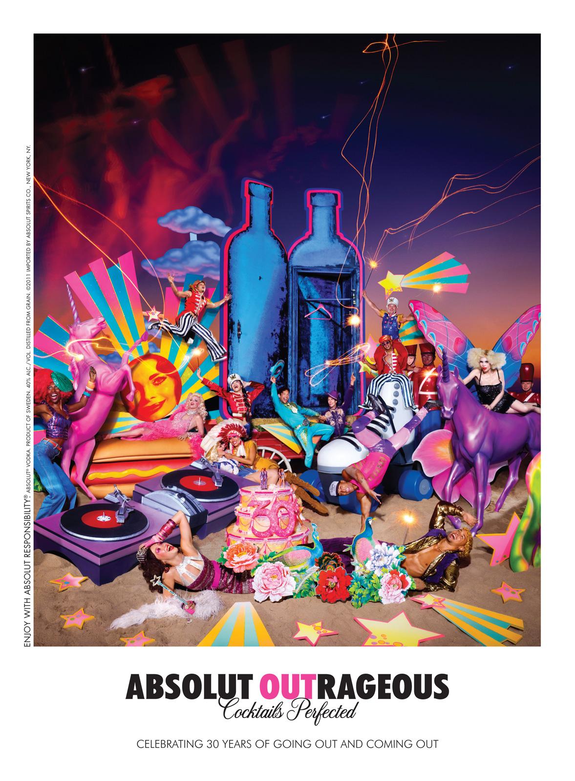 www.lacavalieremasquee.com | TBWA & David LaChapelle for ABSOLUT Outrageous