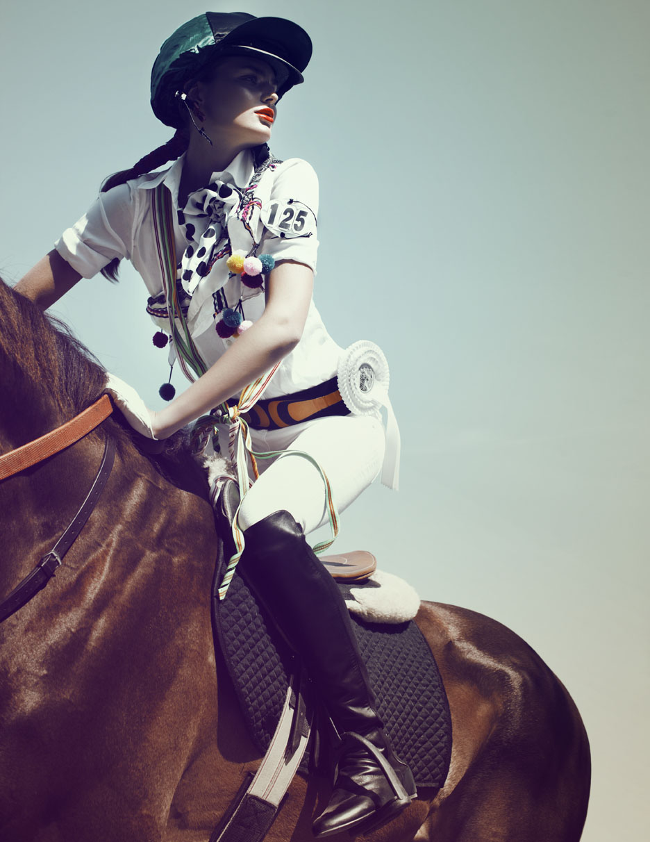 www.lacavalieremasquee.com | Signe Vilstrup for Tush Magazine w/ Dimphy Janse: Ready to Ride