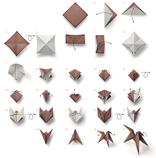 www.lacavalieremasquee.com / Hermès origami