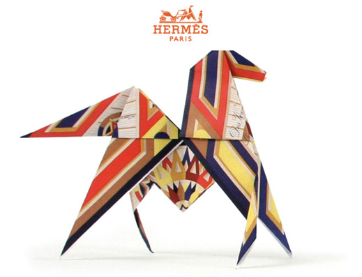 www.lacavalieremasquee.com / Hermès origami