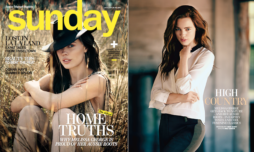 www.lacavalieremasquee.com | Nick Leari for Sunday Telegraph Magazine January 2013 w/ Melissa George: High country