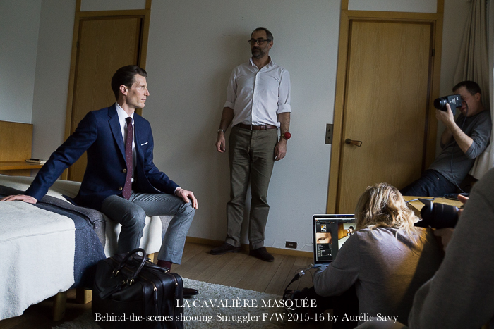 www.lacavalieremasquee.com | Behind-the-scenes shooting Smuggler F/W 2015-16 w/ Kevin Staut by La Cavalière masquée
