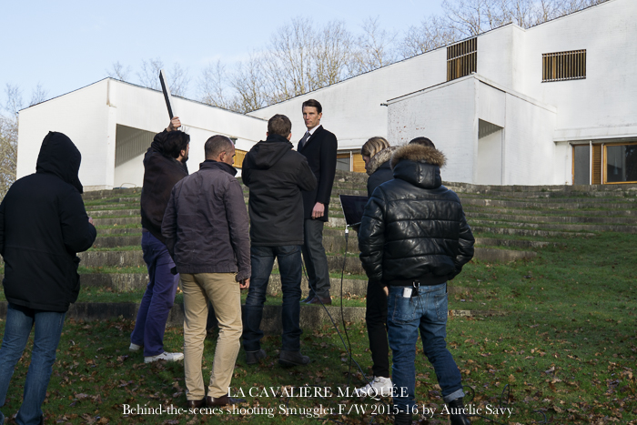 www.lacavalieremasquee.com | Behind-the-scenes shooting Smuggler F/W 2015-16 w/ Kevin Staut by La Cavalière masquée