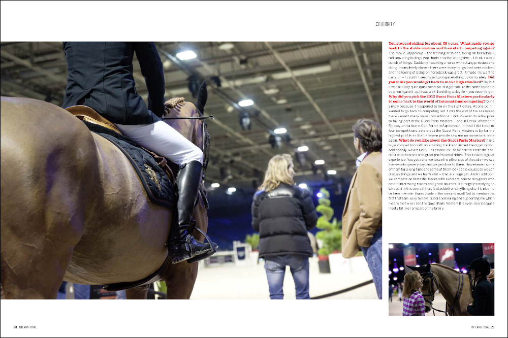 La Cavalière masquée | Equestrio Magazine #Spring 2014: Guillaume Canet