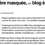 La Cavalière masquée interviewée par Cheval Annonce