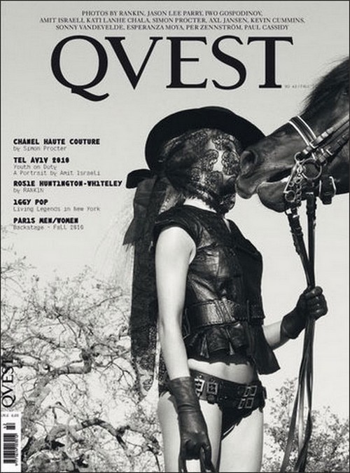 www.lacavalieremasquee.com | Rankin for Qvest Magazine w/ Rosie Huntington Whiteley