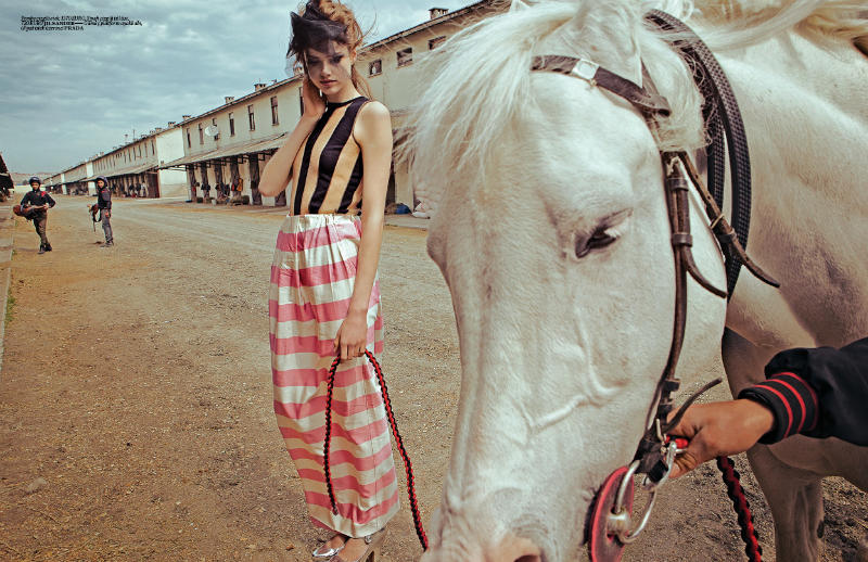 www.lacavalieremasquee.com | Ahmet Polat for Vogue Turkey June 2011 w/ Julia Saner: One of the Boys