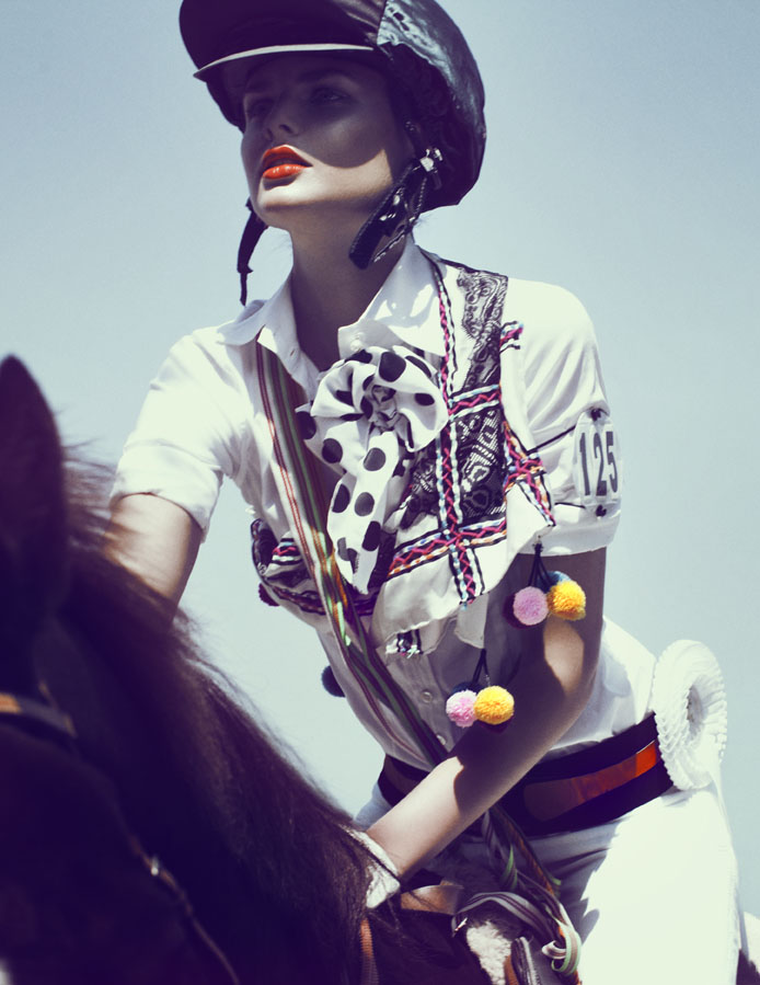 www.lacavalieremasquee.com | Signe Vilstrup for Tush Magazine w/ Dimphy Janse: Ready to Ride