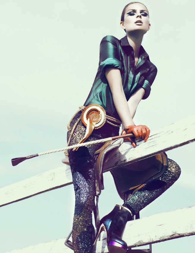 www.lacavalieremasquee.com | Signe Vilstrup for Tush Magazine w/ Dimphy Janse: Ready to Ride