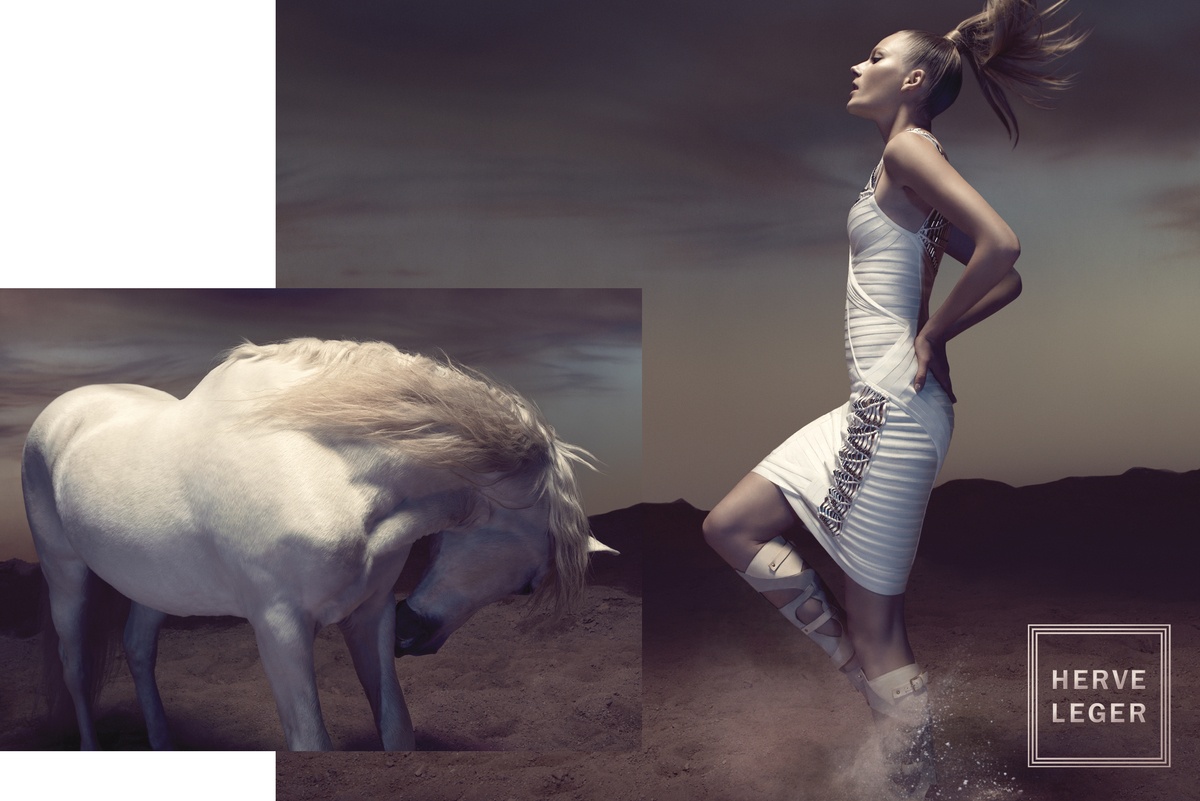 www.lacavalieremasquee.com | Camilla Akrans for Hervé Léger by Max Azria S/S 2012 campaign