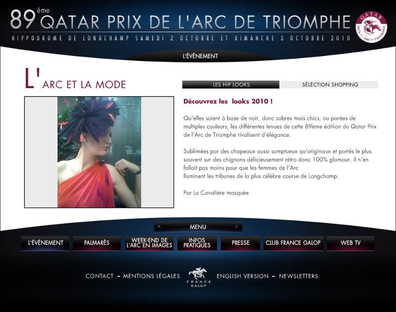 www.lacavalieremasquee.com | France Galop - Qatar Prix de l'Arc de Triomphe by La Cavalière masquée