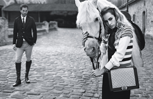 www.lacavalieremasquee.com | Karl Lagerfeld for Chanel Boy Handbags S/S 2013 Campaign w/ Alice Dellal