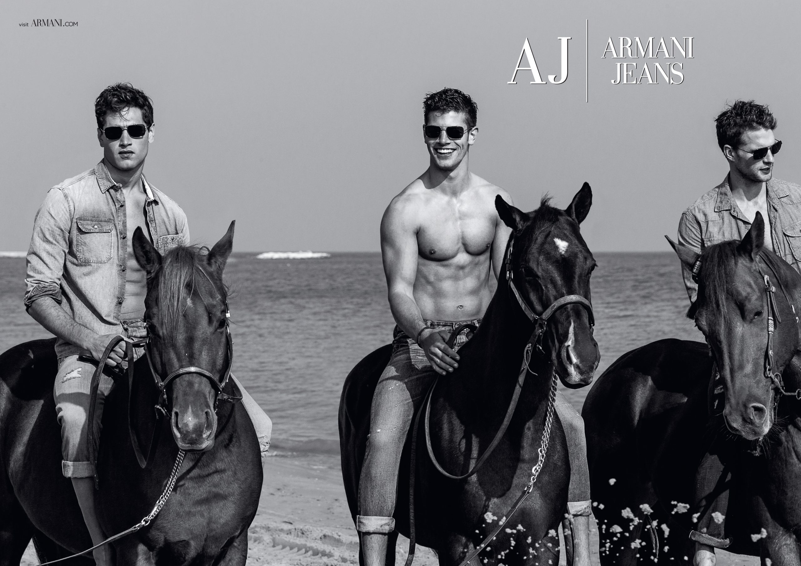 La Cavalière masquée / Armani Jeans Spring/Summer 2014 adv campaign