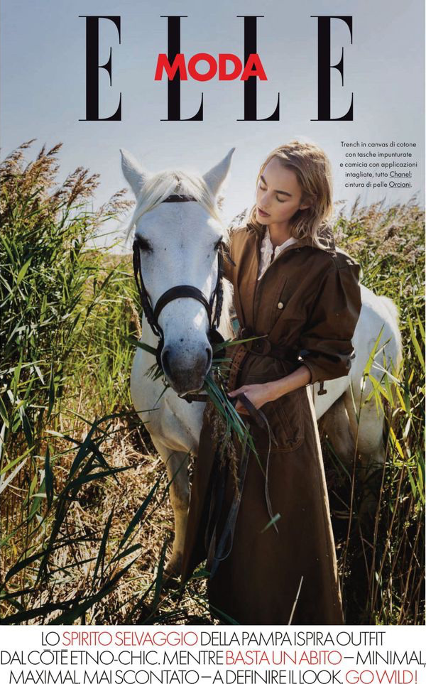 www.lacavalieremasquee.com | Gilles Bensimon for Elle Italy January 2020 w/ Maartje Verhoef : Spirito libero