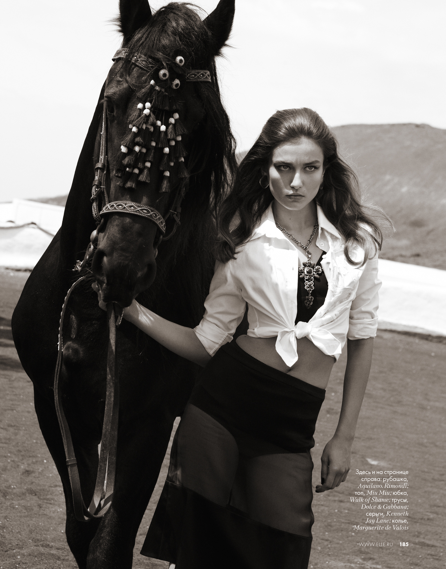 www.lacavalieremasquee.com | Åsa Tällgård for Elle Russia June 2012 w/ Andreea Diaconu: кармен чонта